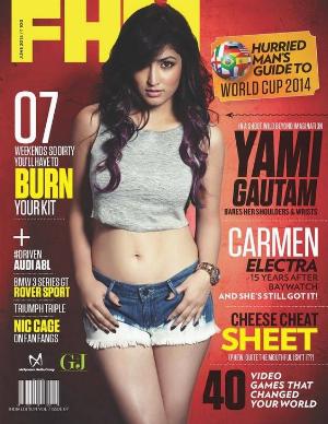 Yami Gautam FHM 02.jpg FHM Hot Bollywood Magazine Covers